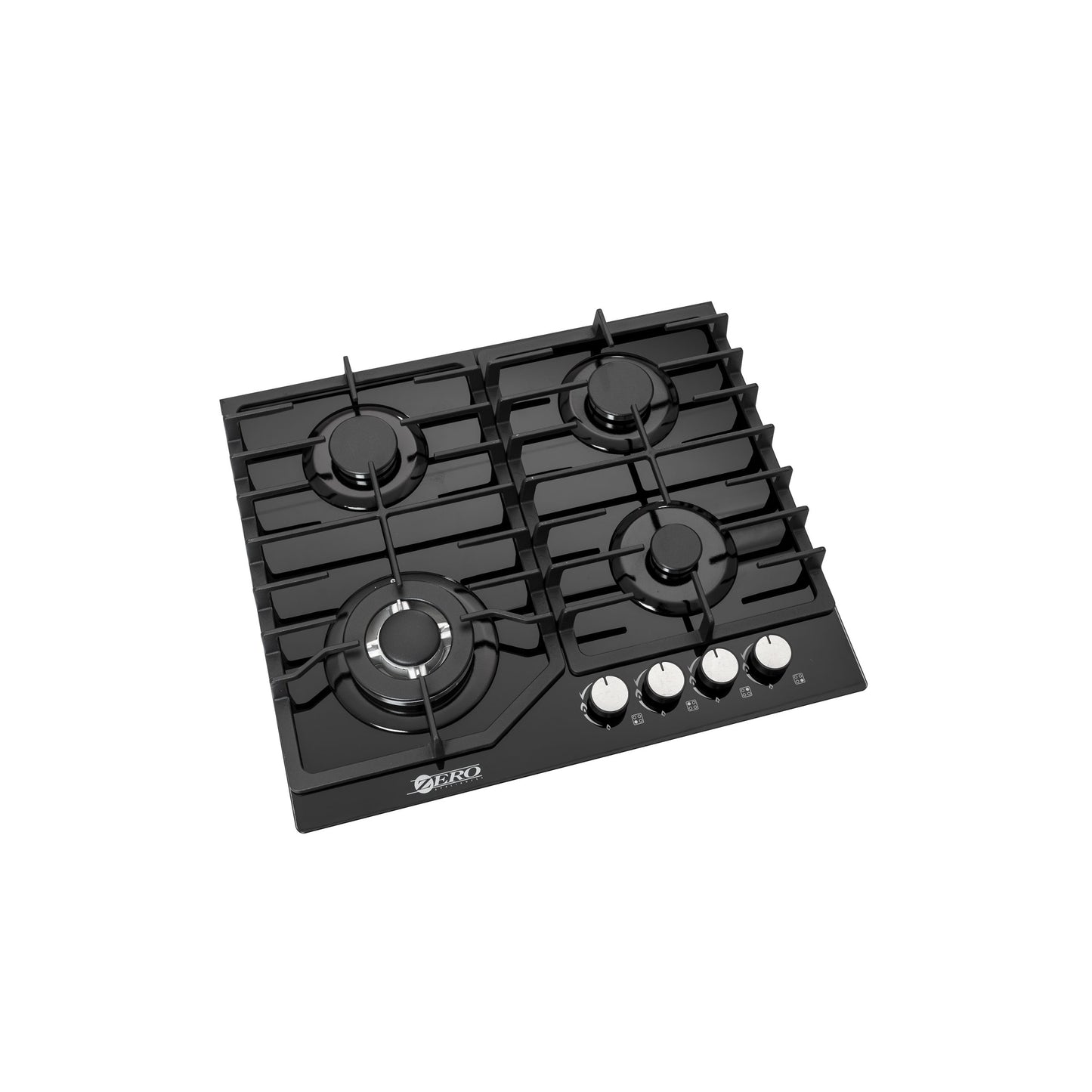 Zero Appliances 4 Burner Black Hob Glass Hob