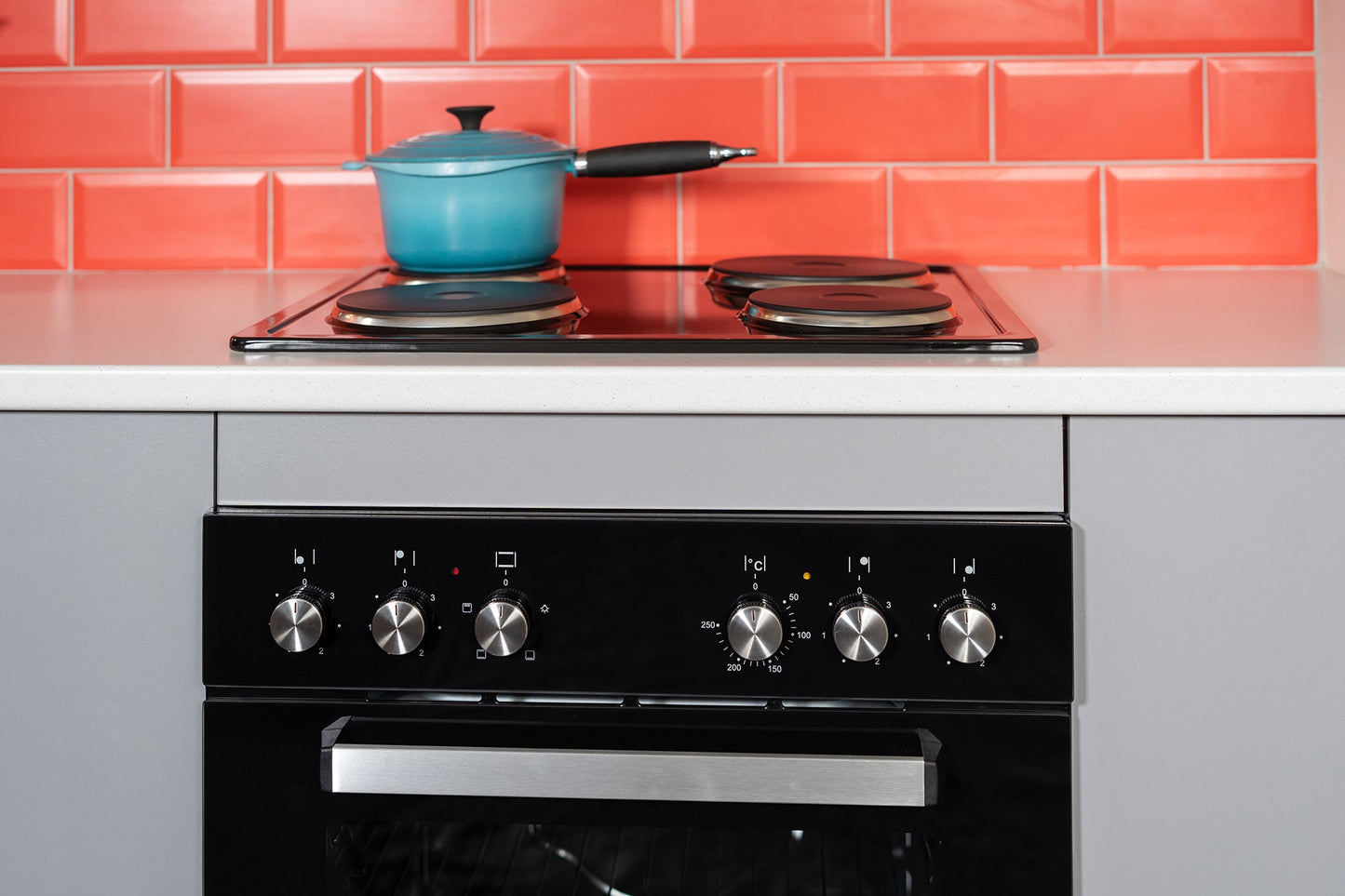 Falco -60cm Black Oven and Solid Hob Set