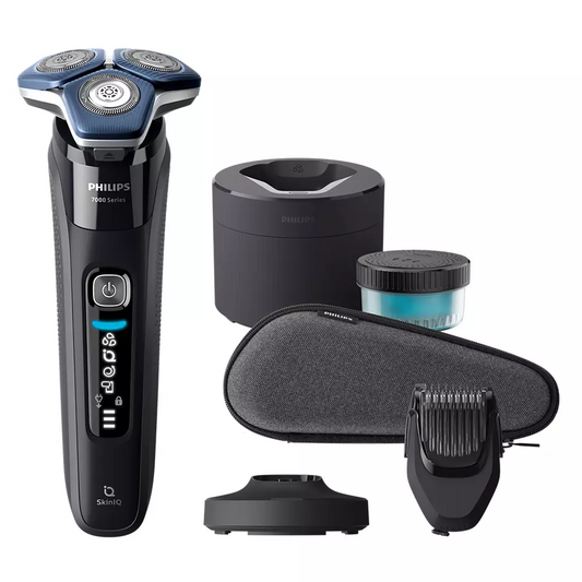 Philips Wet & Dry Shaver- USB-A Charging with Cleaning Pod, Beard Styler & Travel Case - S7886/58