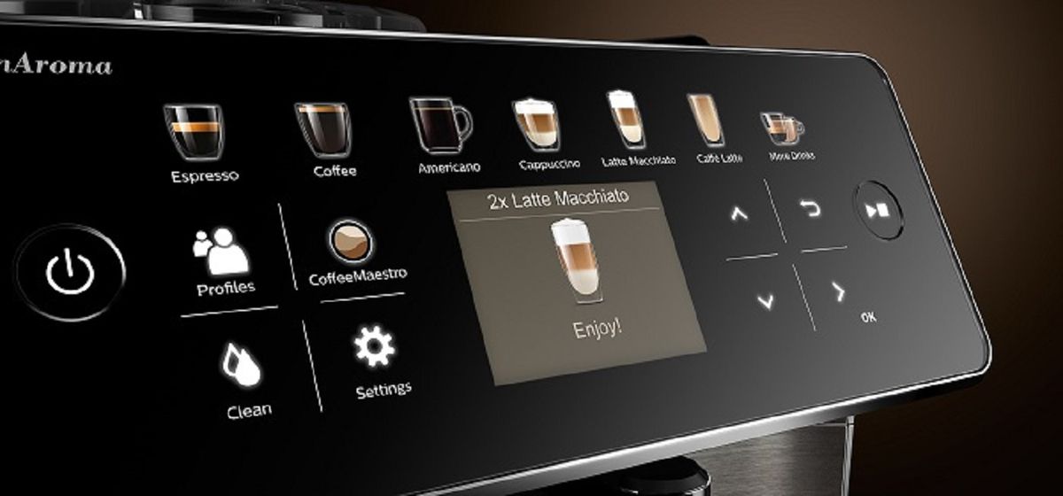 Philips Saeco GranAroma Fully Automatic Espresso Machine - Black - SM6585/00