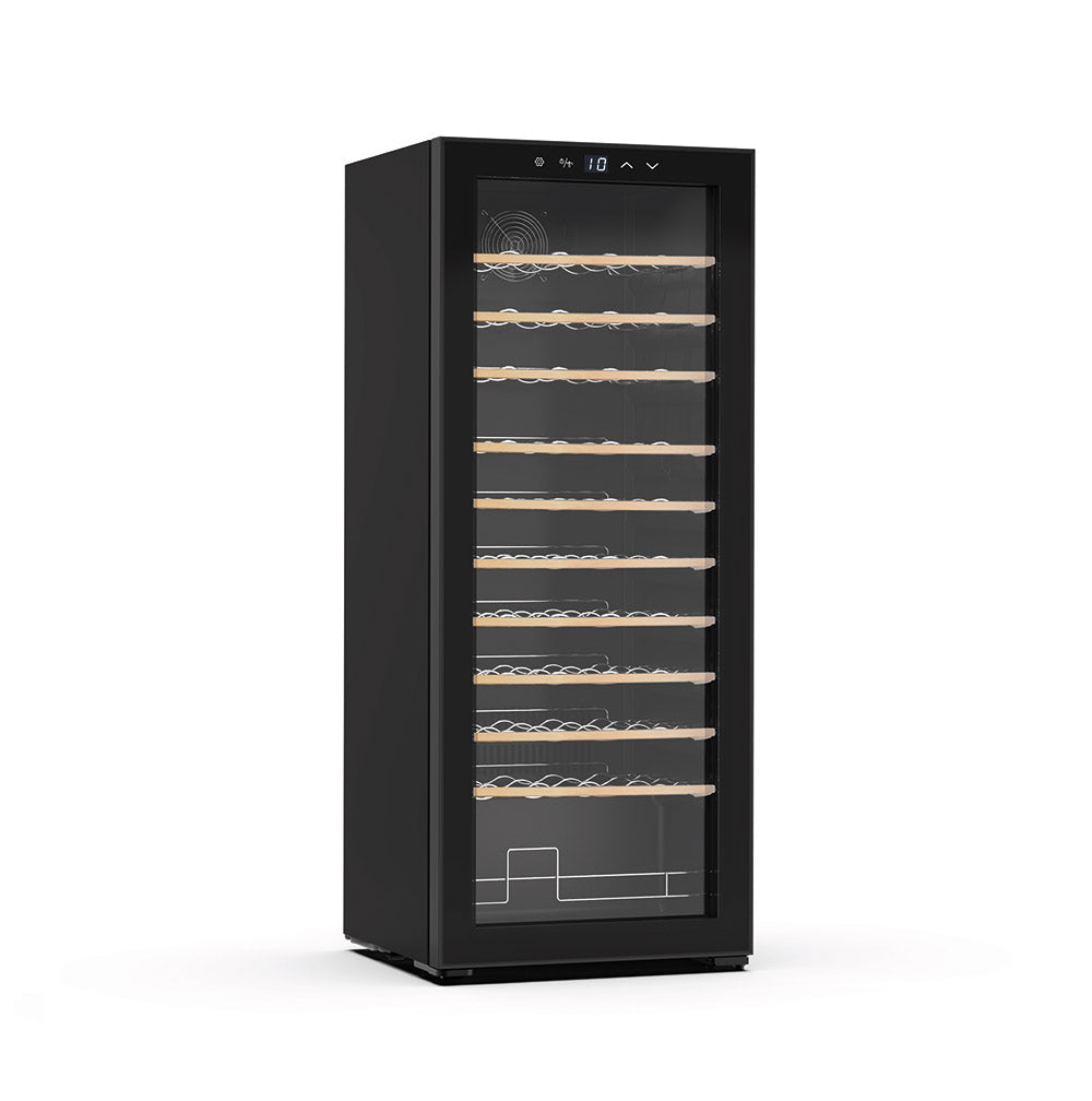 Swan 55 Bottle Wine Cooler - Wooden Shelves-SWC55W