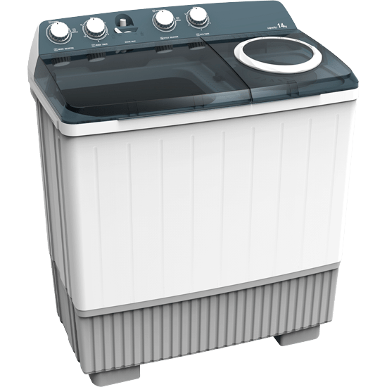 Hisense 14KG Twin-Tub Washing Machine,White, Air Dry and Big Nobs- WSCF143