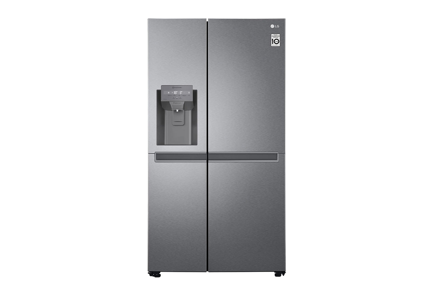 LG 611L Nett Side by Side Fridge with Water & Ice Dispenser - Platinum Silver 3 -GC-J257SLSS.APZQESA