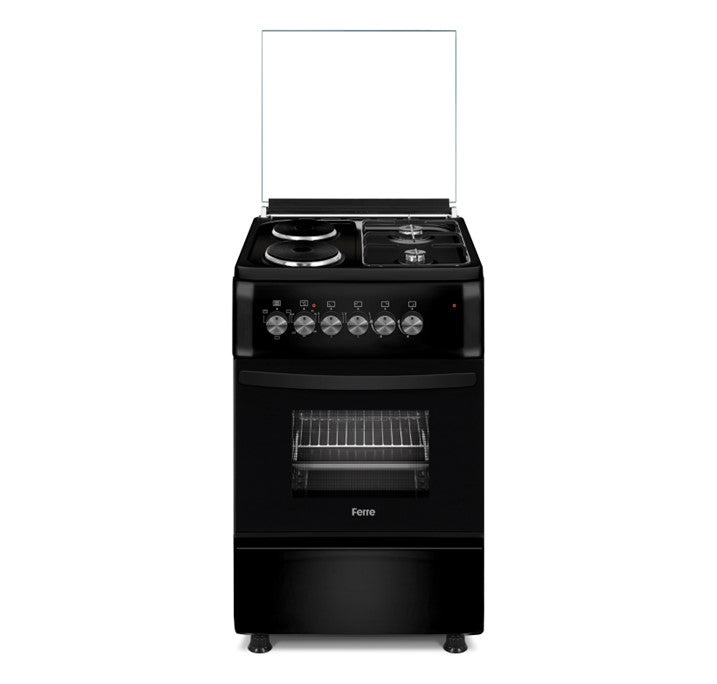 Ferre 50x60 Free Standing Gas/Electric Cooker Black- F5S22E3.FD.B