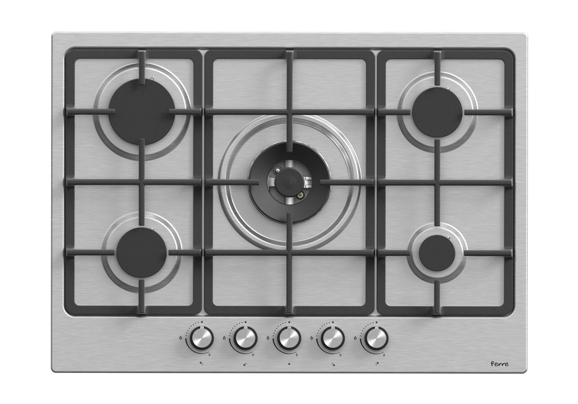 Ferre 75cm Gas Hob Stainless Steel- EL008