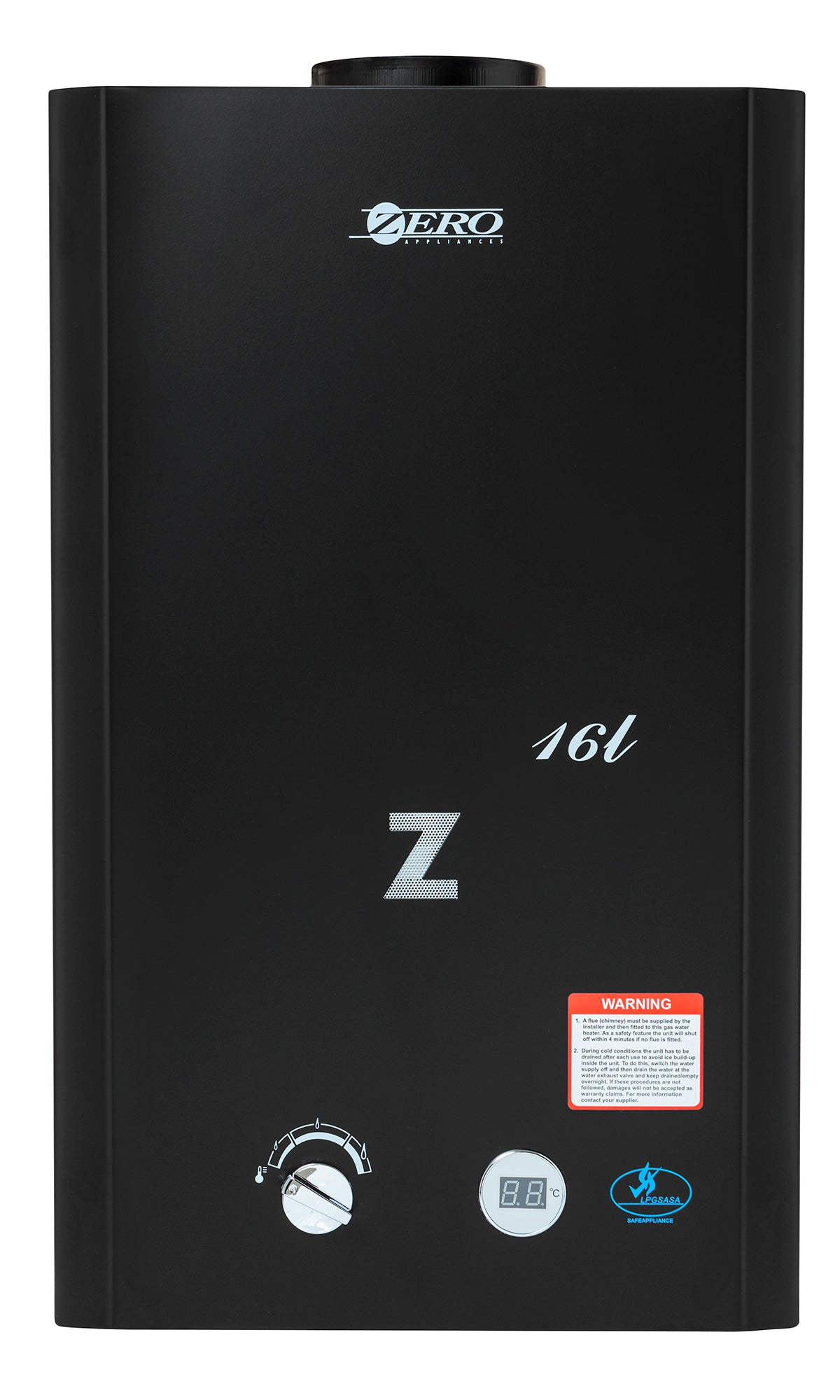 Zero Appliances 16L Gas Water Heater-16L