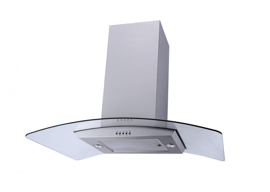 Falco 90cm Island Curved Glass Extractor Fan- FAL-90-IS90A