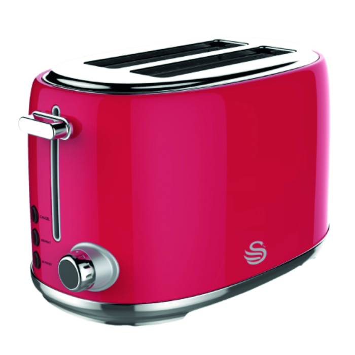 Swan Red Retro 2 Slice Toaster-ST01R