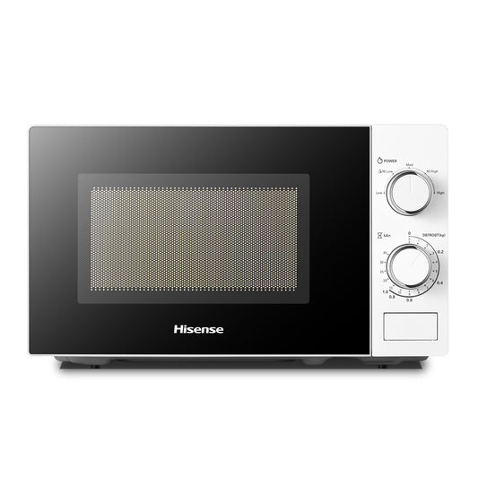 Hisense 20L Microwave Oven, Mechanical Control, White Housing, 440x328x259- H20MOWS10