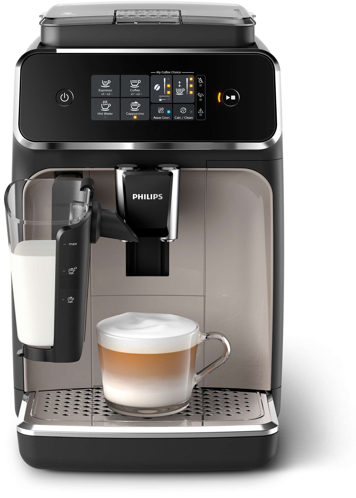 Philips LatteGo Series 2200 Fully Automatic Coffee Machine - Zinc Brown- EP2235/40