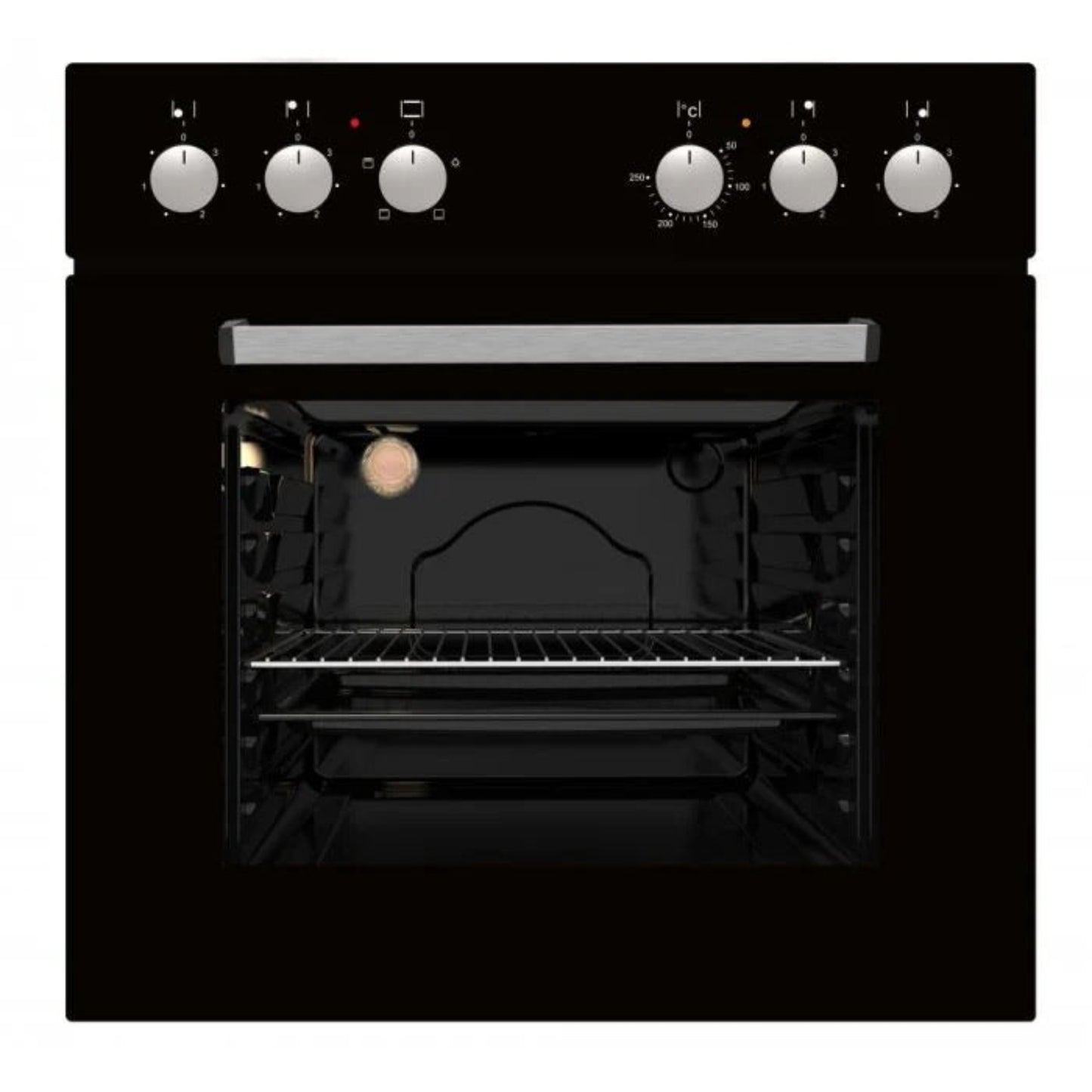 Falco -60cm Black Oven and Solid Hob Set