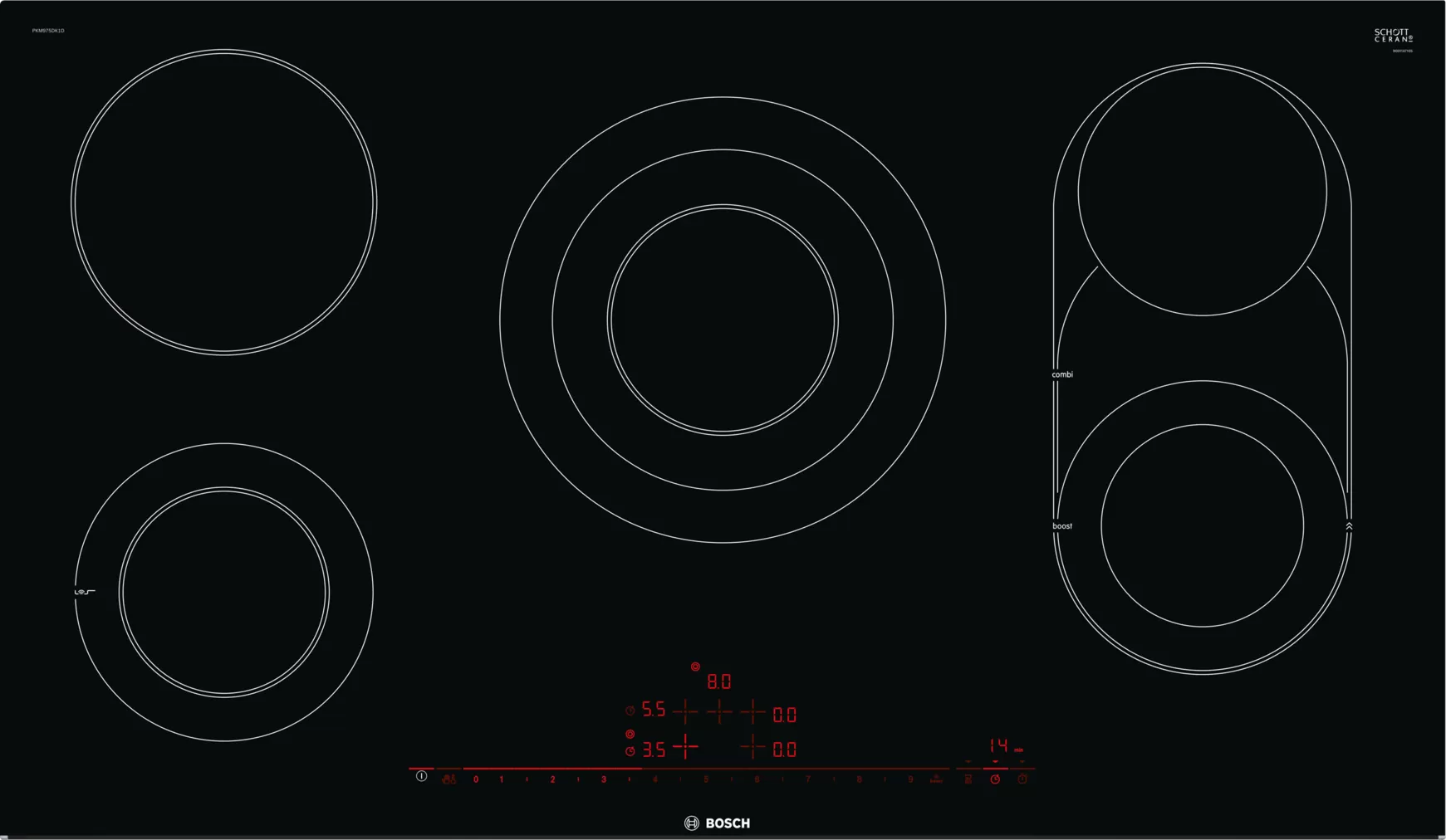 Bosch Series 8 Electric Hob - PKM975DK1D