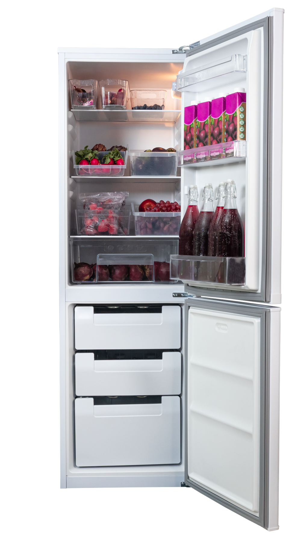 KIC Bottom Mount Refrigerator - KBF 525/2 ME