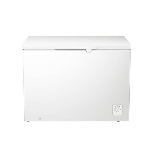 Hisense 310L Chest Freezer With Lock, Silver With Sprung Hinges- H390CFS