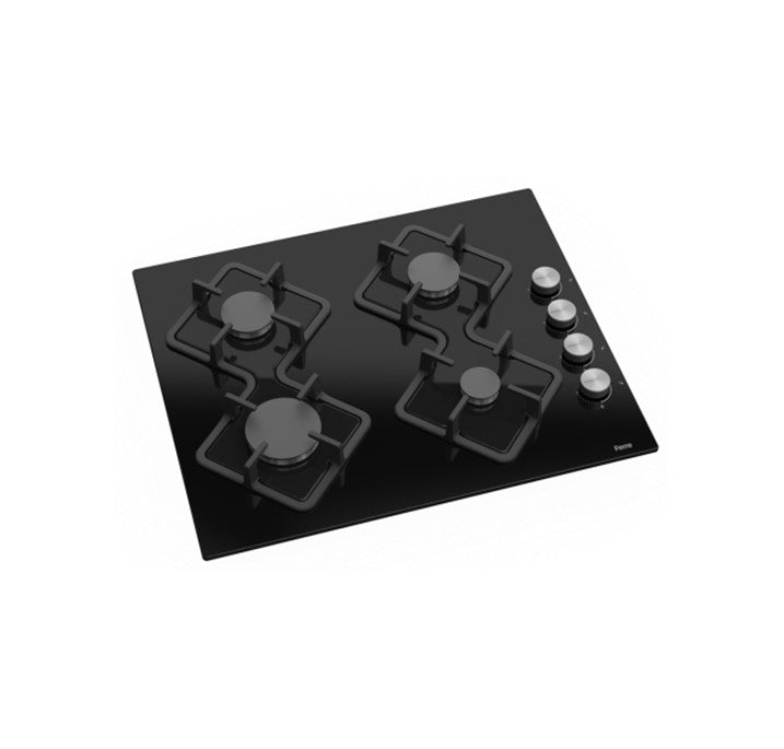 Ferre 60cm Gas Hob Black Glass- KA023