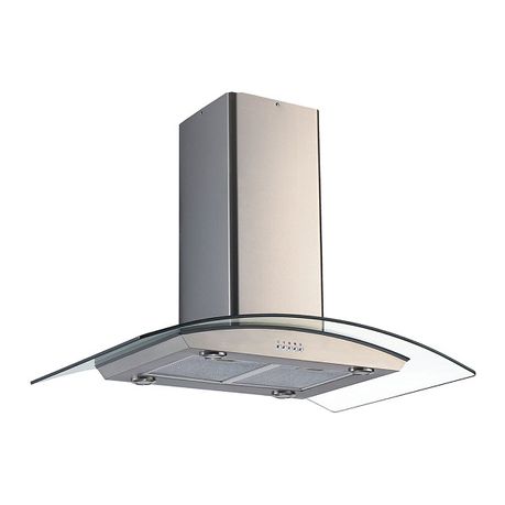 Falco 90cm Island Curved Glass Extractor- FAL-90-I38S