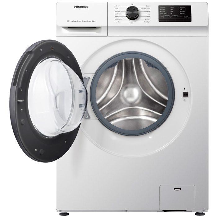 Hisense 6kg Front Load - White - 15 Programs - Child Lock - 1000 RPM - A+++-WFVC6010