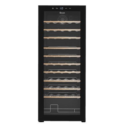 Swan 55 Bottle Wine Cooler - Wooden Shelves-SWC55W