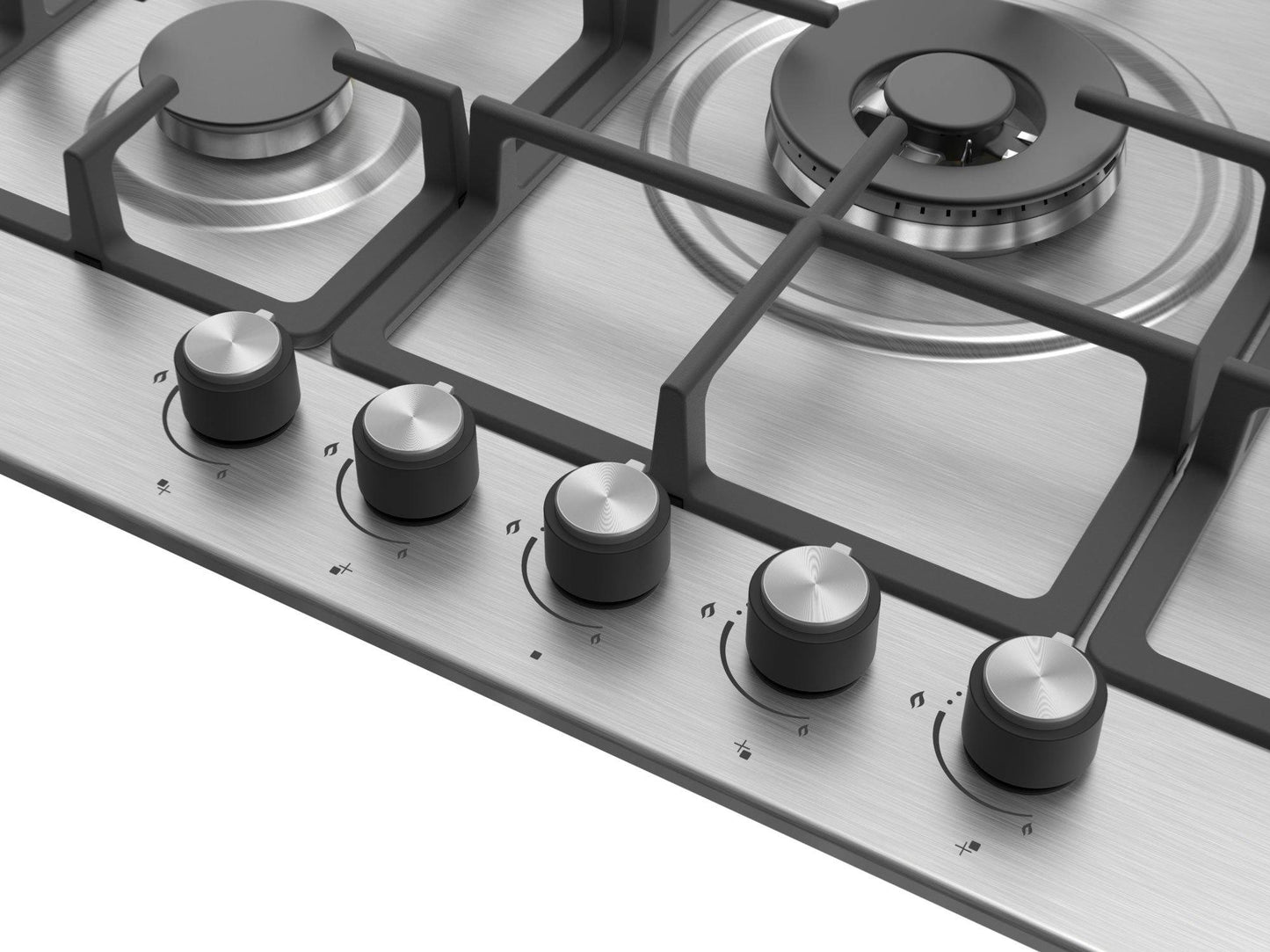 Ferre 75cm Gas Hob Stainless Steel- EL008