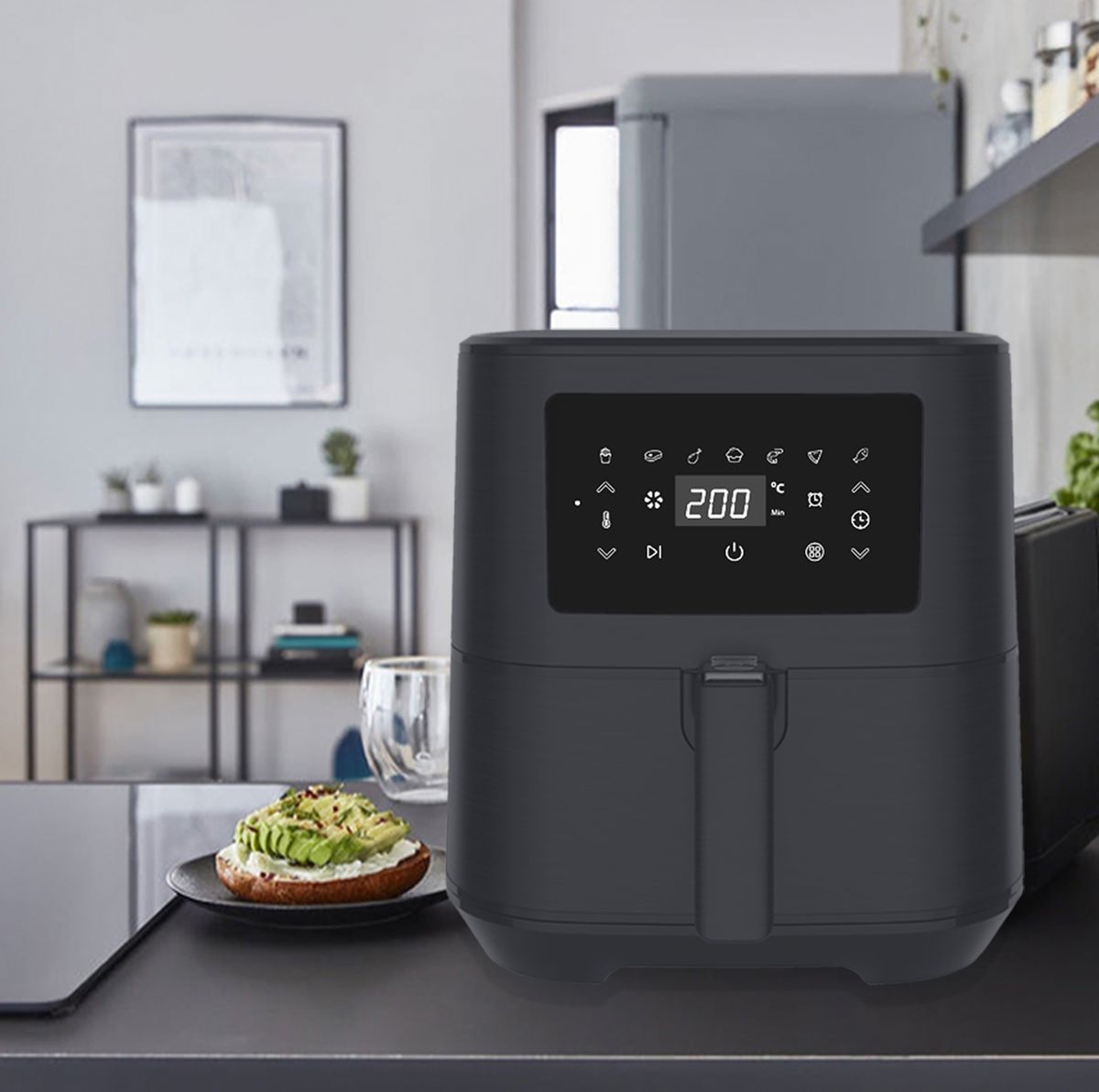 Swan 5,5 Litre Stealth Digital Air Fryer-SAF55B